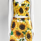 Dolce & Gabbana Sunflower Print Bustier Crop Top/Short Set 42