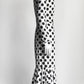 Dolce & Gabbana White/Black Polka Dot Long Dress