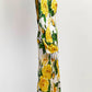 Dolce & Gabbana Yellow Rose Printed Dress 42