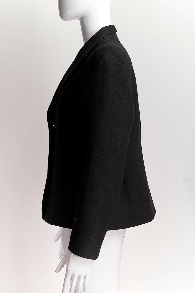 Dries Van Noten Black Wool Blazer IT 42