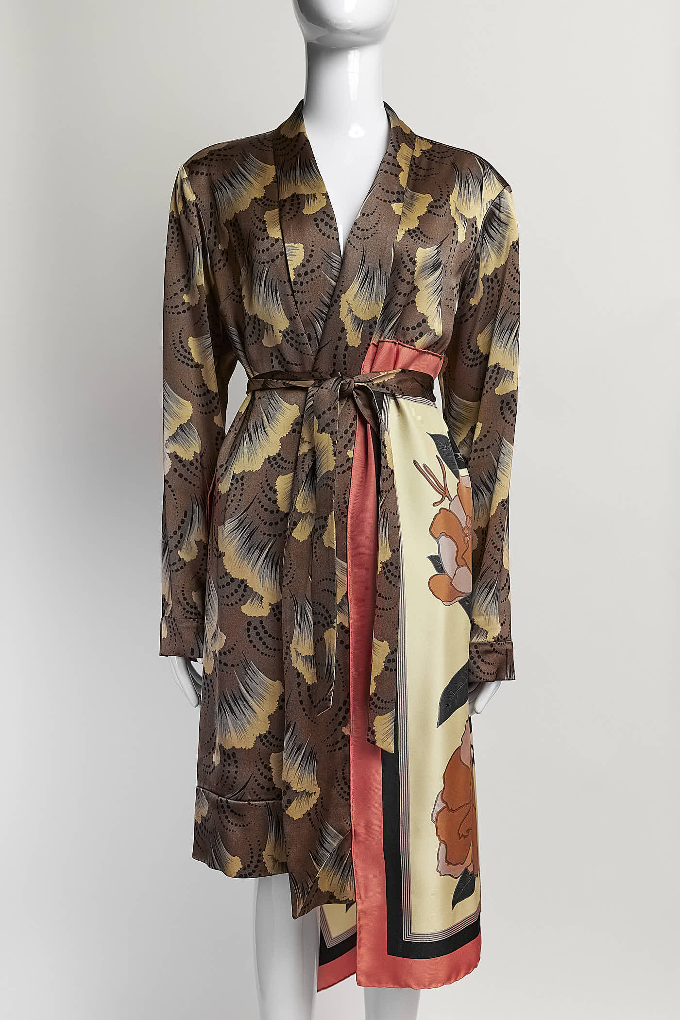 Dries Van Noten Floral Viscose-Blend Kimono XS
