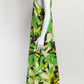 Dries Van Noten Green Floral Printed  Satin Dress 36