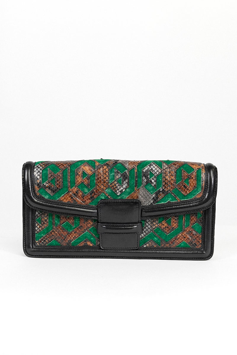 Dries Van Noten Leather Clutch