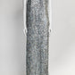 Dries Van Noten Silver Sequin Long Dress 38