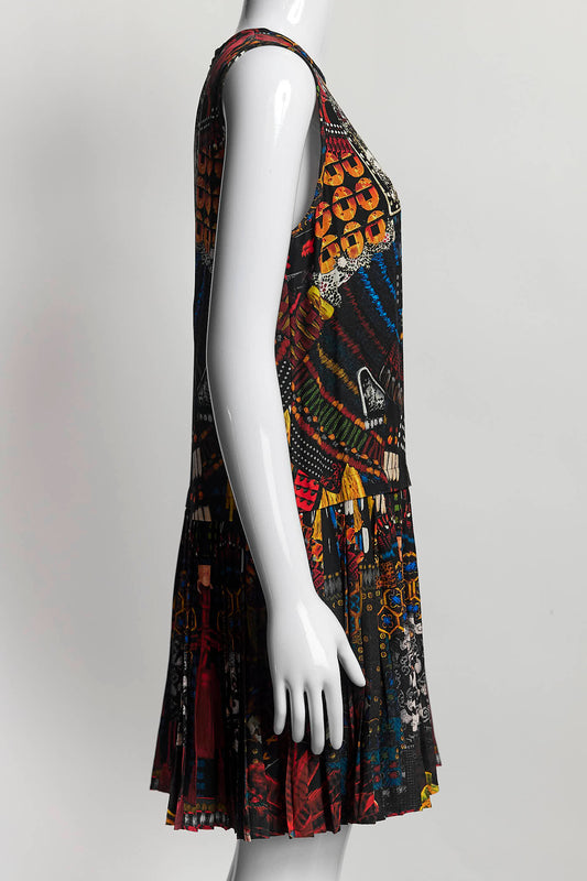 Dsquared2 Samurai Printed Sleeveless Dress 42