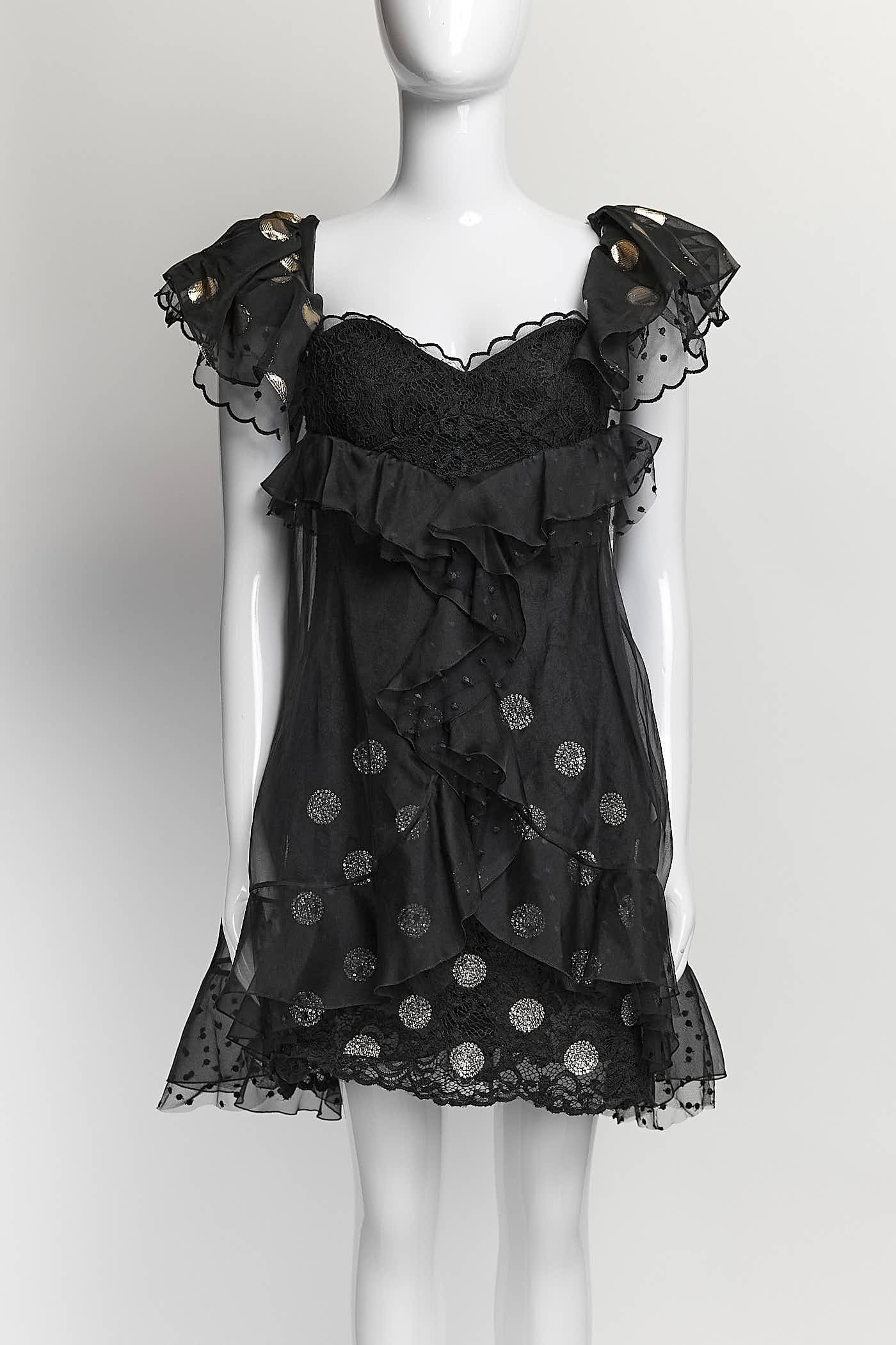 Dundas Polka Dot Mini Dress IT 42