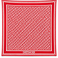 DIOR MONOGRAM RED AND BLUE SCARF