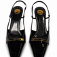 Saint laurent jacqueline patent leather slingback pumps - size 40
