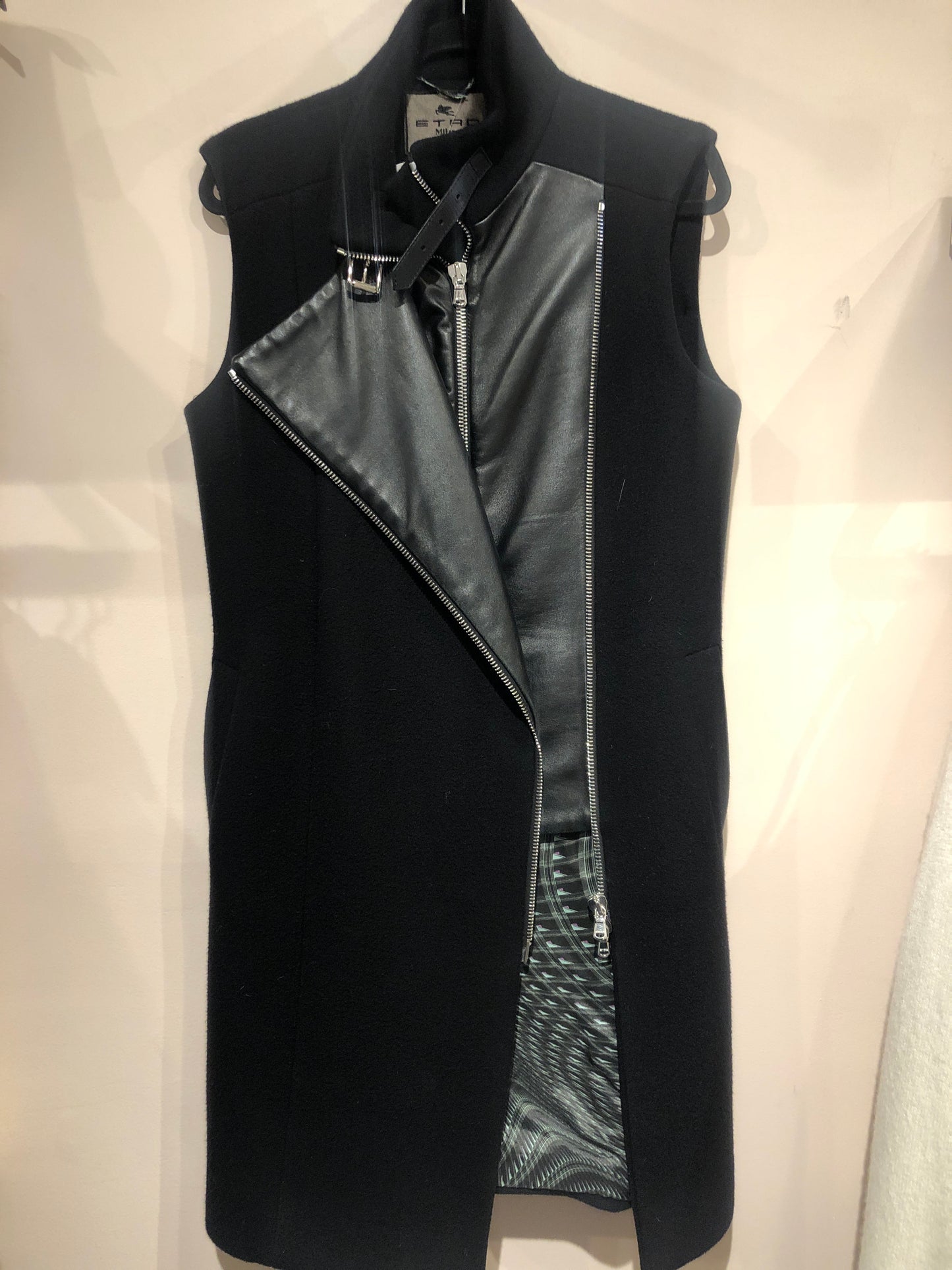 Etro black long vest