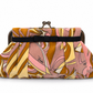 EMILIO PUCCI MULTICOLOUR PRINTED VELVET CLUTCH WITH BOW