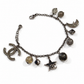 Chanel Star & Moon Charm Bracelet with Logo