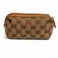 Gucci GG Canvas Leather Mini Cosmetic Pouch
