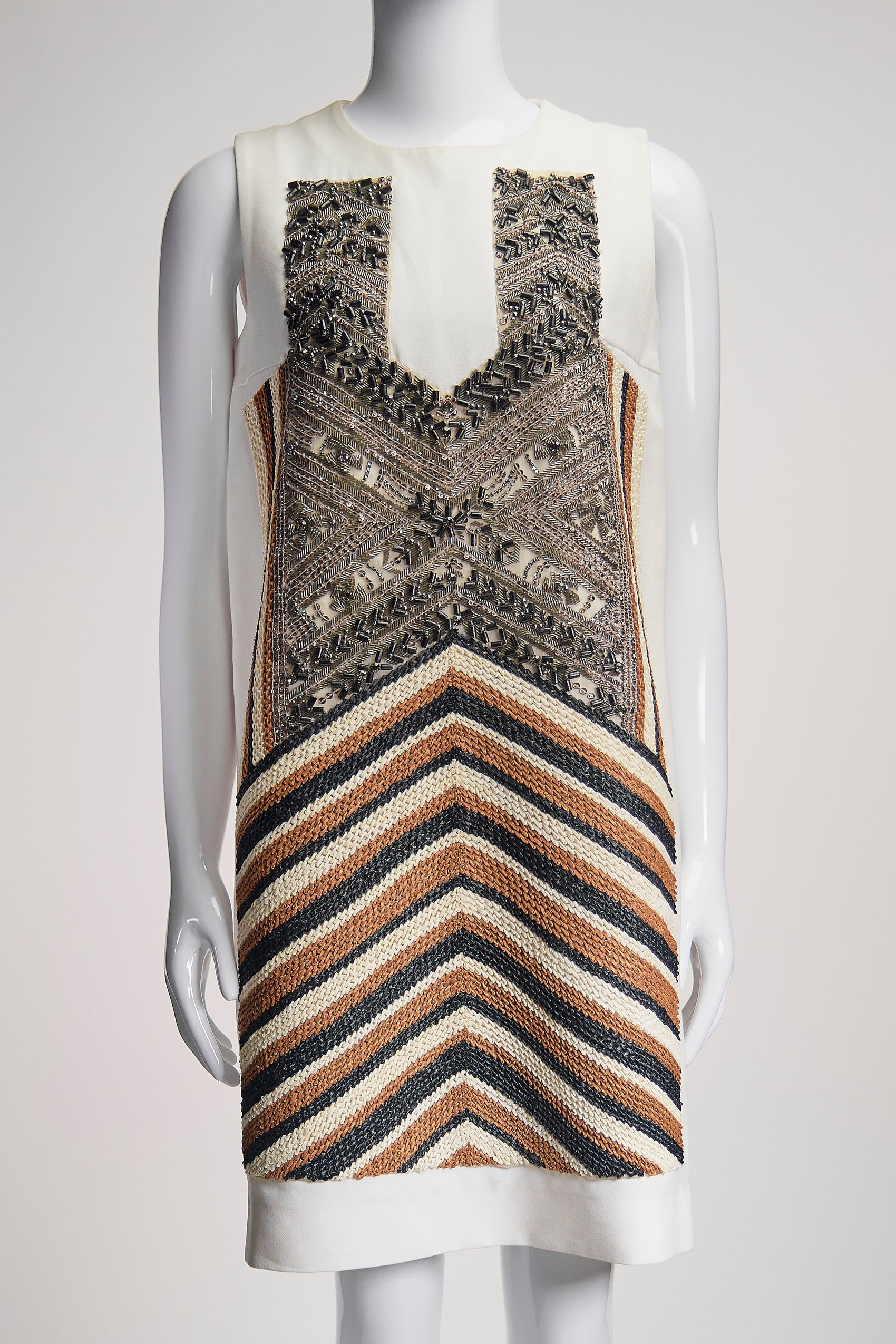 MARNI Embroidered and Beaded Dress IT38 FR34