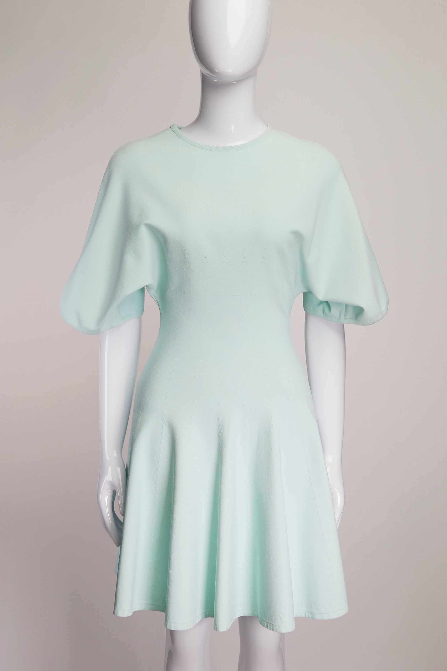 Alaia Mint Puff Sleeve Dress FR34 IT38