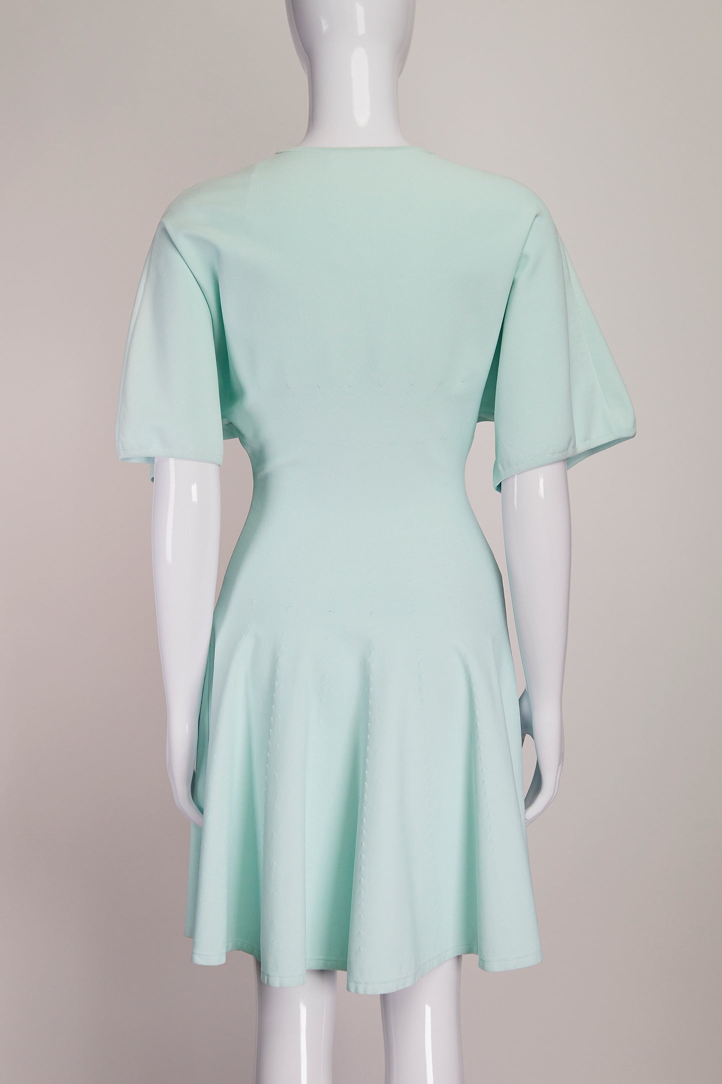 Alaia Mint Puff Sleeve Dress FR34 IT38