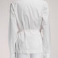 Dries Van Noten White Tie Up Blouse FR36 IT40