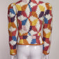 Isabel Marant Etoile Quilted Colorful Zip Up Jacket FR34 IT38