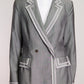 Thom Browne Grey with White Trim Blazer IT44 FR40