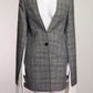 WE11DONE Blue Collarless Houndstooth Single Breasted Blazer S