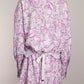 Tibi Purple and White Patterned Midi Dress US8