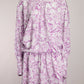 Tibi Purple and White Patterned Midi Dress US8