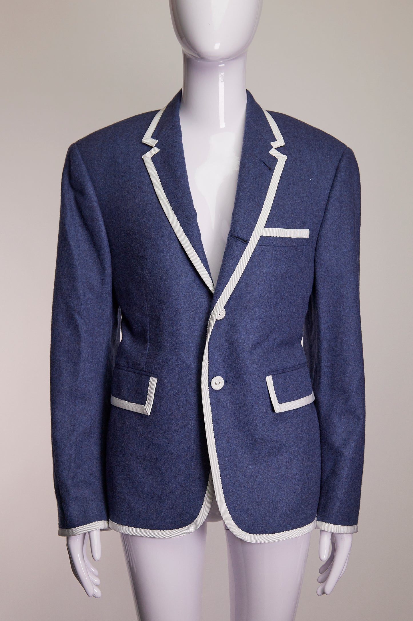 Thom Browne Cashmere Single Breasted Blazer IT46 FR42