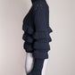 QUIRA Navy Blue Knit Turtleneck L