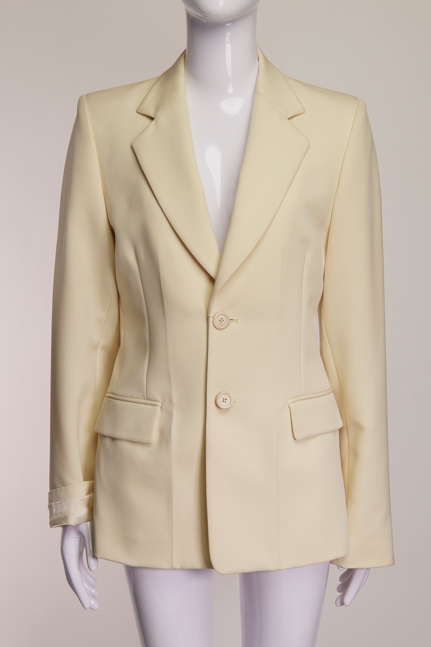 Maison Margiela Cream Structured Blazer US2