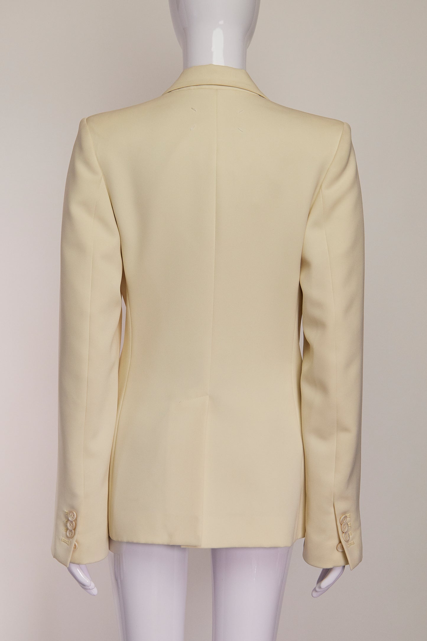 Maison Margiela Cream Structured Blazer US2