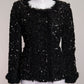 Isabel Marant Sequin Collarless Jacket FR36 IT40