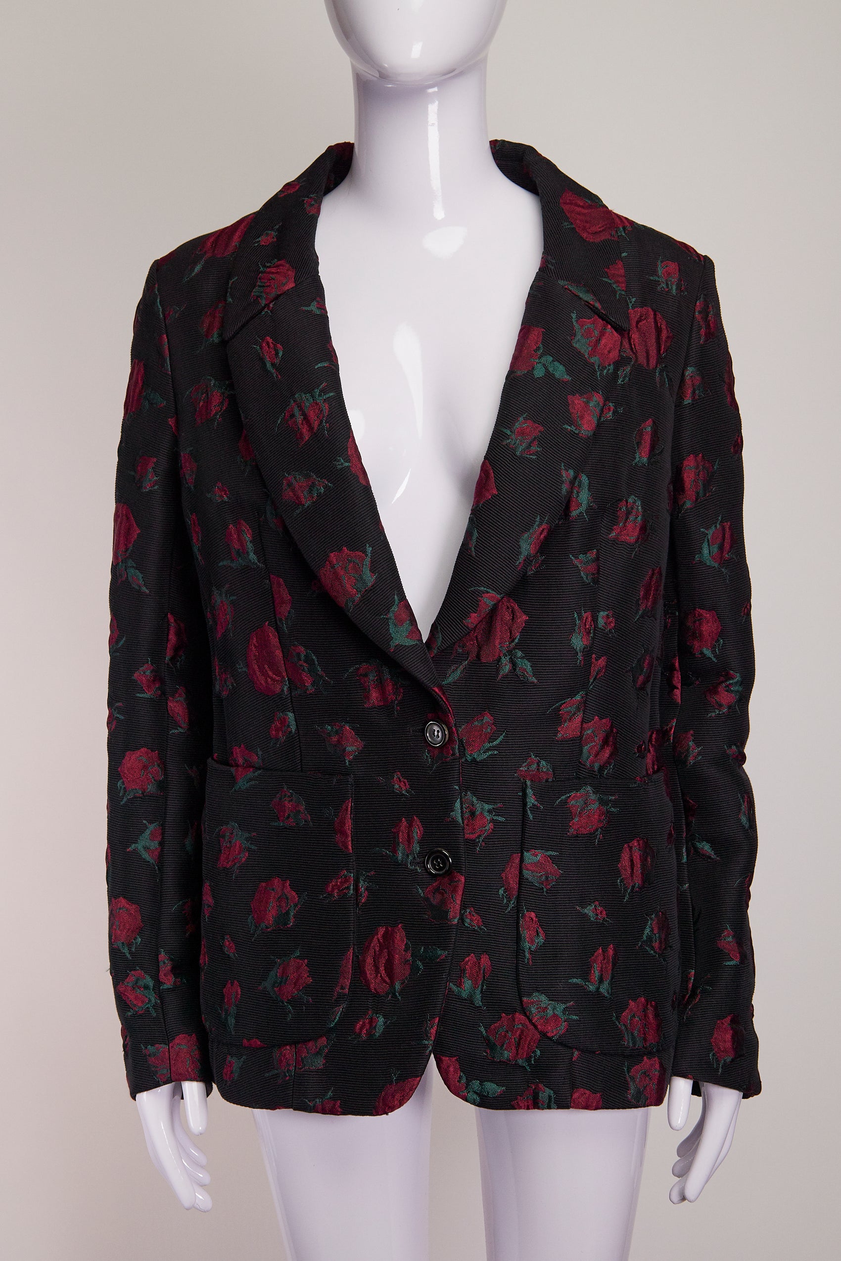 Comme des Garçons Rose Patterned Blazer M