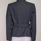 Marc Jacobs Navy Belted Jacket with Large Gold Buttons US4