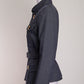 Marc Jacobs Navy Belted Jacket with Large Gold Buttons US4