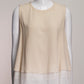 Brunello Cucinelli Beige Silk Top XXL