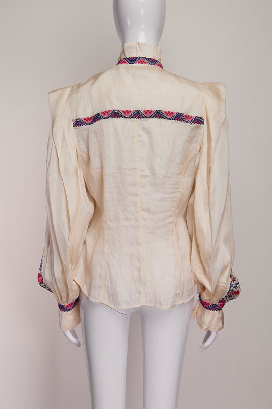 Isabel Marant Pattern and Sequin Blouse FR36 IT40