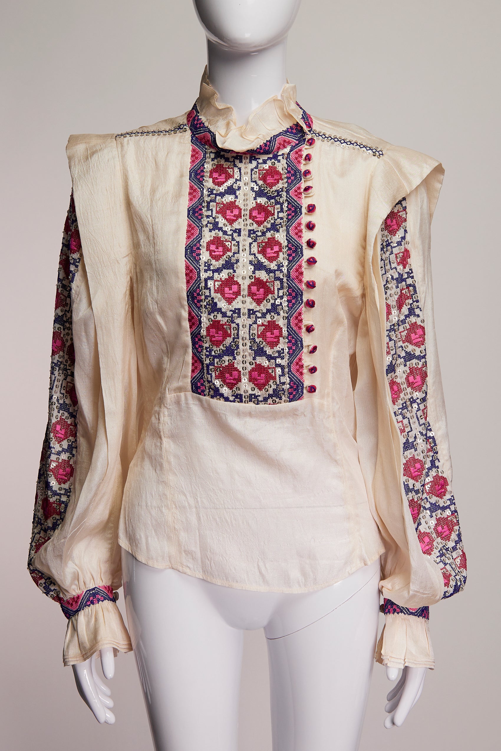 Isabel Marant Pattern and Sequin Blouse FR36 IT40