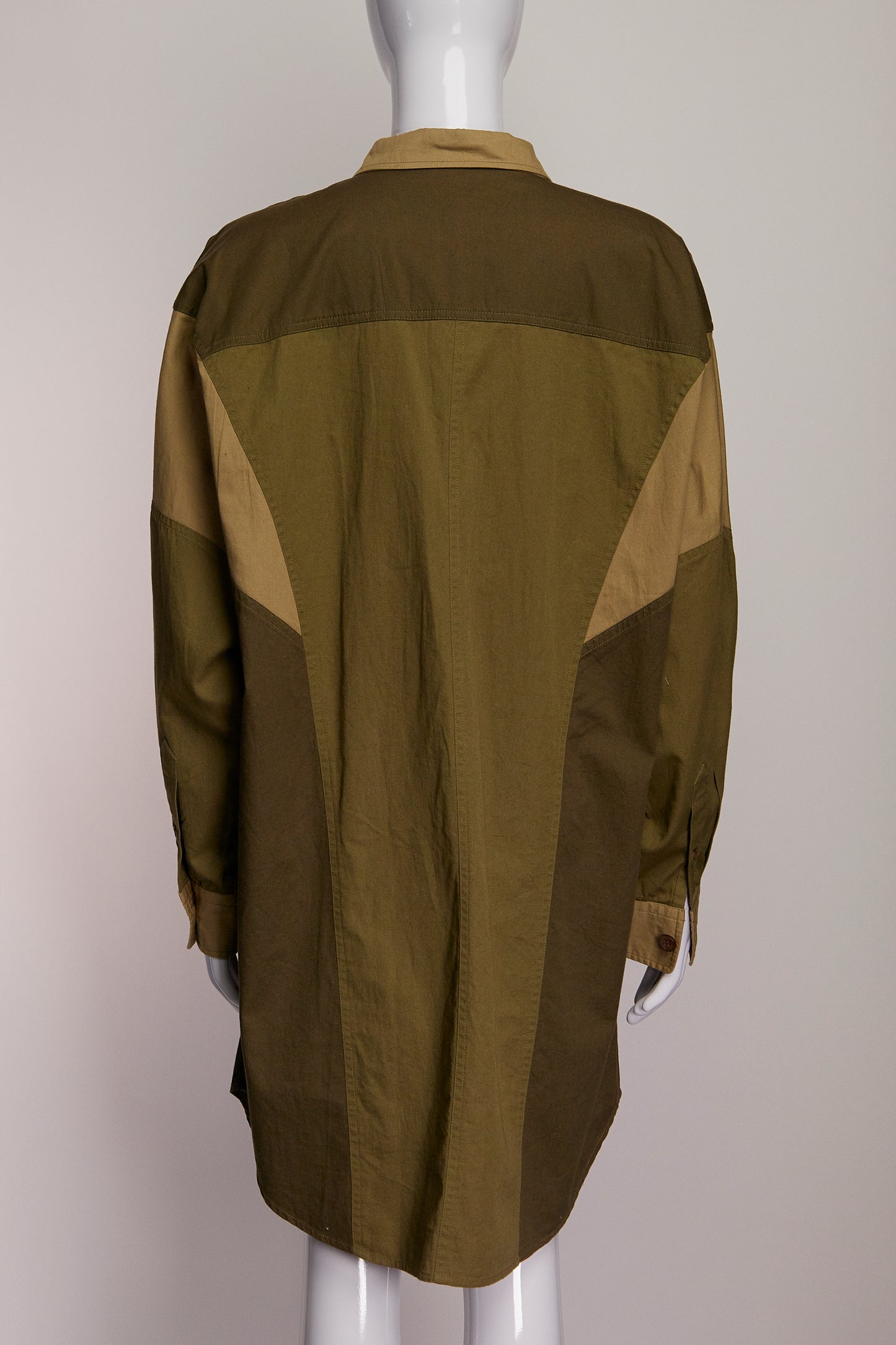 Isabel Marant Etoile Oversized Army Green Button Down FR42 IT46