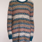 Chanel Multi Color CC Patterned Sweater Dress FR42 IT46