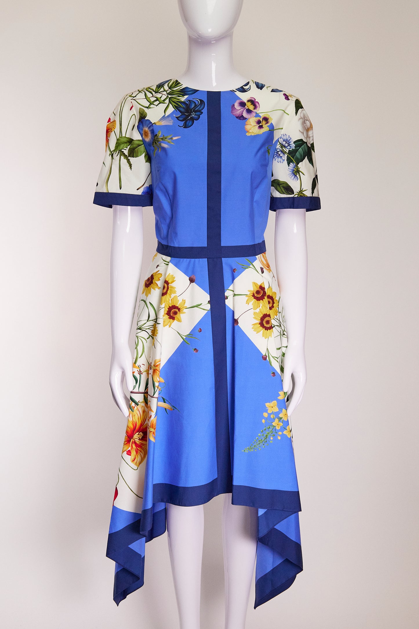 Oscar de la Renta Floral Midi Dress US8