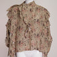 Isabel Marant Patterned High Neck Ruffled Blouse FR38 IT42