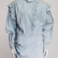 Isabel Marant Etoile Ruffle Trimmed Denim Dress FR38 IT42