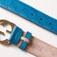 Gucci Turquoise with Silver Logo Buckle