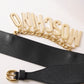 Moschino Logo Black Belt with Gold Hardware