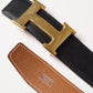 Hermes "H" Buckle Belt with Gold Hardware