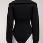 Jacquemus Wool Bodysuit in Black FR40 IT44