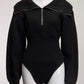 Jacquemus Wool Bodysuit in Black FR40 IT44