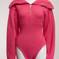 Jacquemus Wool Bodysuit in Hot Pink FR40 IT44