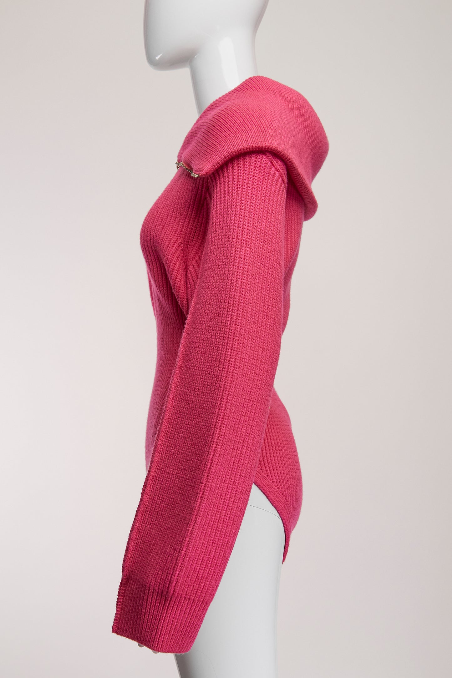 Jacquemus Wool Bodysuit in Hot Pink FR40 IT44