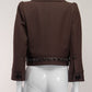 Marc Jacobs Brown Jeweled Crop Jacket US4