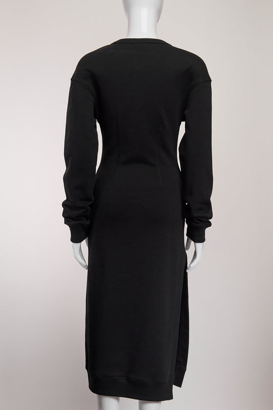 Dries Van Noten Black Fitted Sweater Dress XS